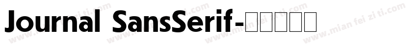 Journal SansSerif字体转换